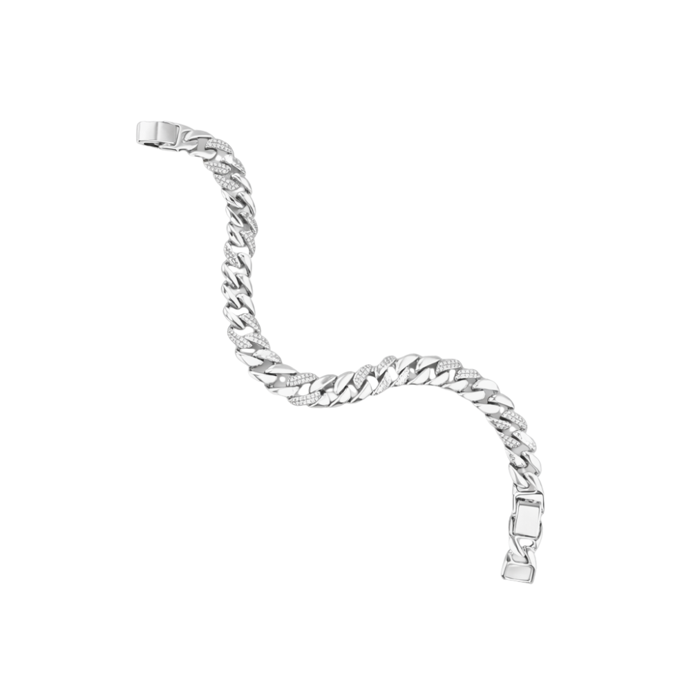 Silver Cuban Chain Bracelet